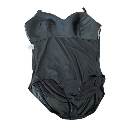 Miraclesuit Swimsuit Rialto One Piece Ruched Tummy Control Size 24 Black - Picture 5 of 11